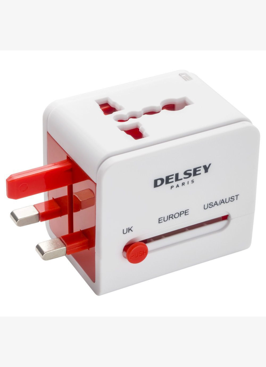 Купити універсальний адаптер із USB виходом від DELSEY за найкращою ціною | Delsey